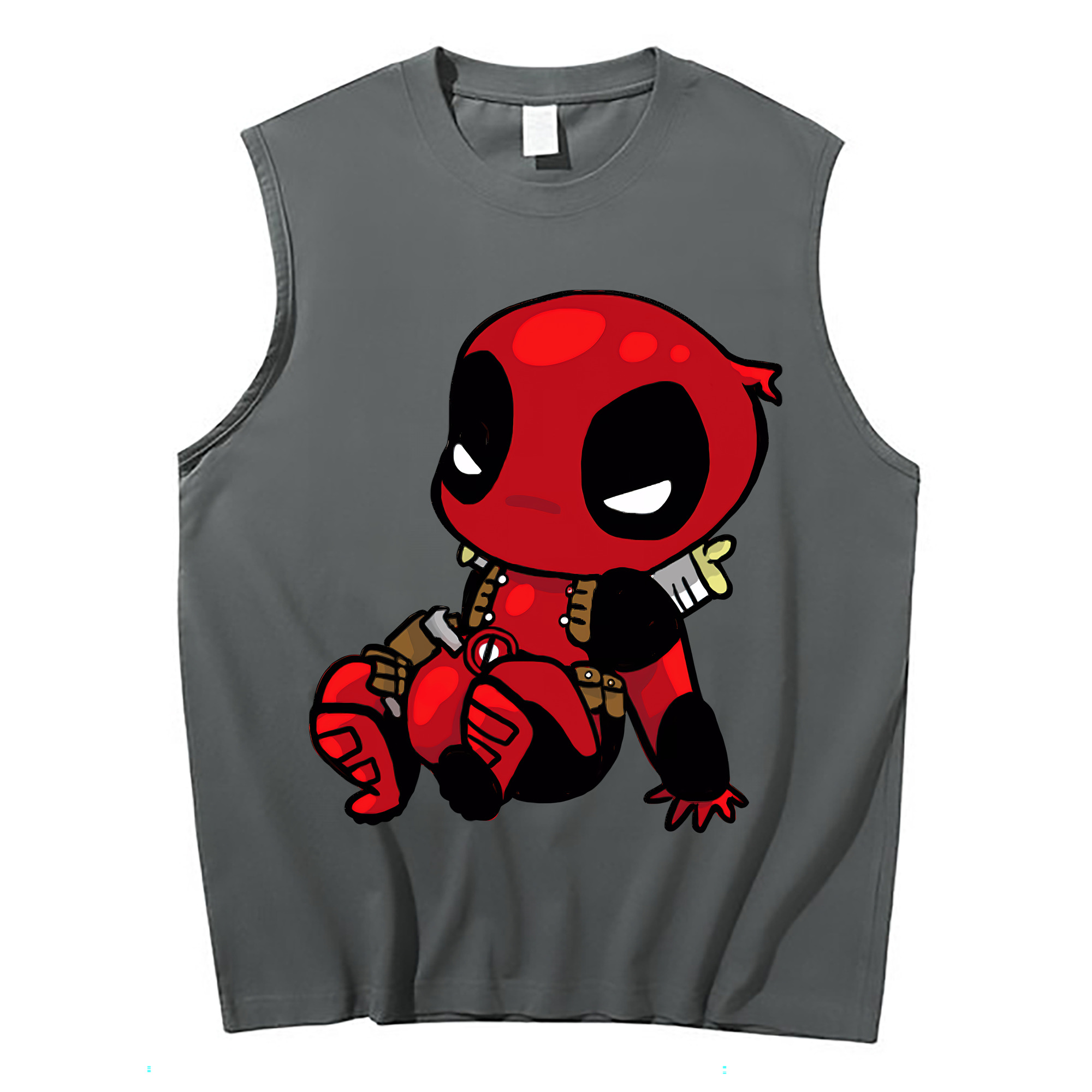 （画像用） Deadpool デッドプール コットン100％タンクトップ（フロントプリント）